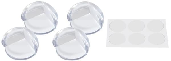 Silikon hörnskydd transparent självhäftande 4-pack för möbler