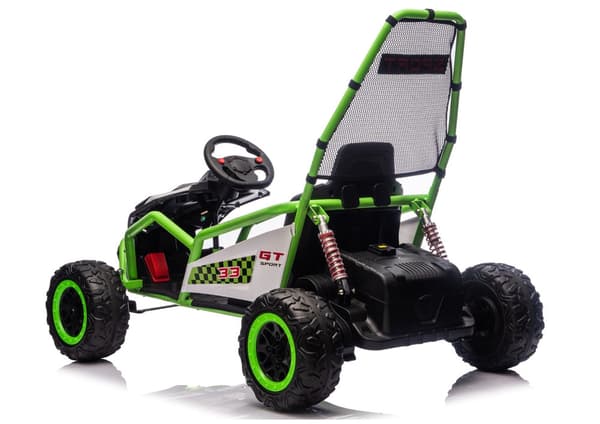 Batteridriven elbil för barn 24V 7 motor grön DM-107