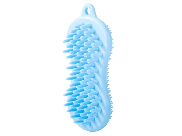 Vasksvamp i silikone med massagefunktion 13,5x6,5 cm blandede farver