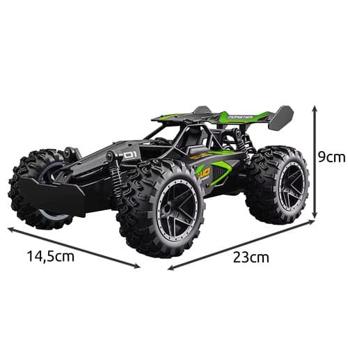 Fjärrstyrd terrängbil 1:18 2,4 GHz 15 km/h 2 batterier 40 m