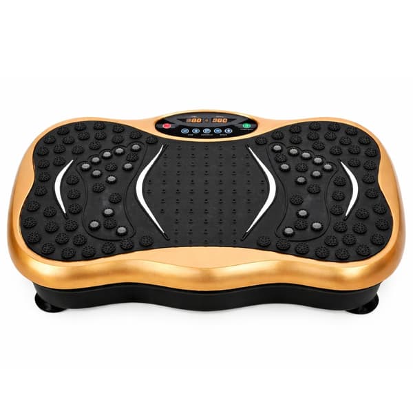 Vibrationsplatform til træning 120 niveauer Bluetooth 150 kg inkl. bånd