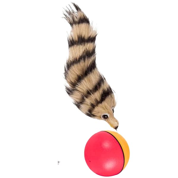 Interaktiv legetøjsbold med fluffy ilder, 360° rotation, 3+ år