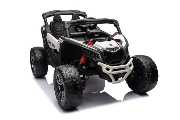Akulla toimiva buggy Can-Am DK-CA003 valkoinen lapsille