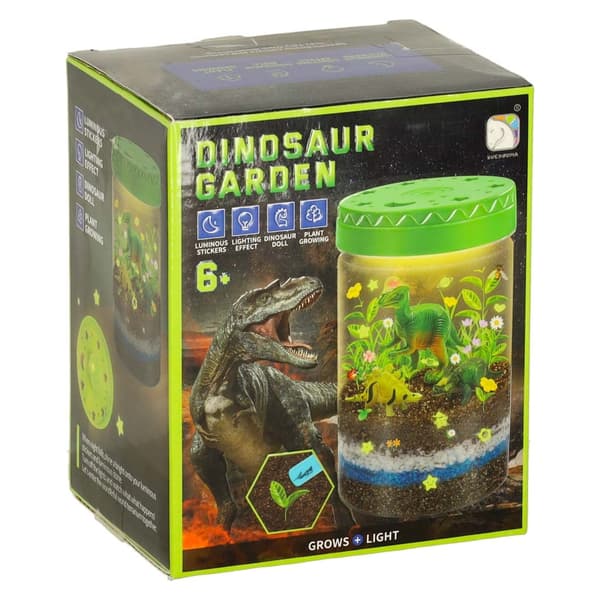 Dinoägg terrarium odlingsset med LED-nattlampa, 3 ägg, 6+ år