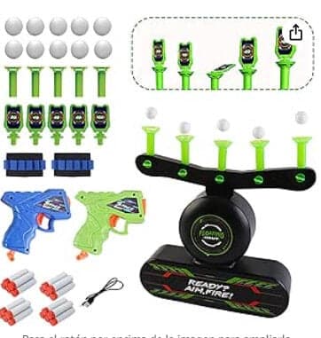 Flytande målskyttespel med pistol och 3 skumdartar, USB-driven