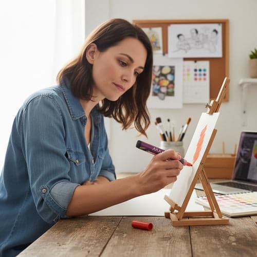 Akrylmarkere 36-pack, varierende farver til kunst og hobby