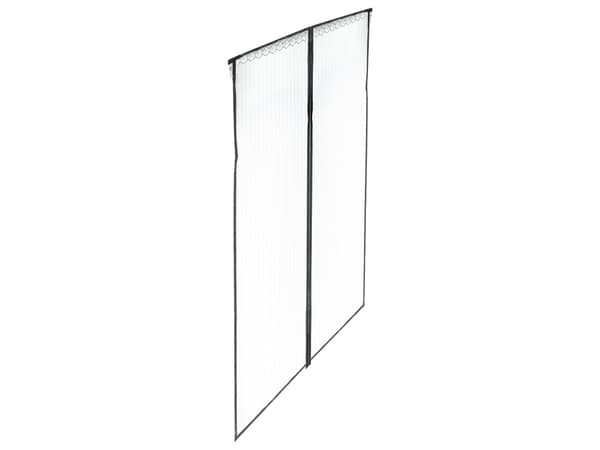 Magnetisk insektnet til dør 110x220 cm sort polyester med stifter Black