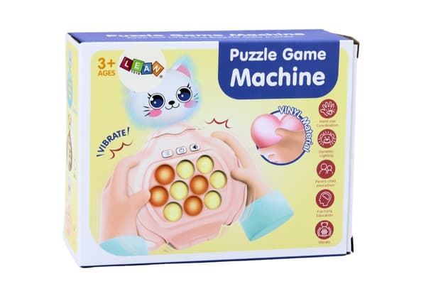 Pop-it spel Kitty rosa katt med ljud & vibration, 4 lägen, 3+ år