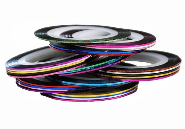 Striping tape , nageltejp , nageldekorationer - 10pack