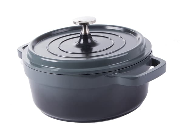Kattila kannella 2,2 L valualumiini non-stick harmaa induktio