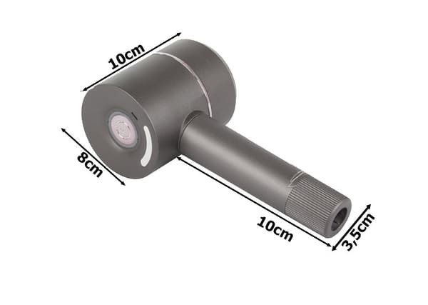 Fnugfjerner genopladelig med UV LED 6 blade sort + 2 klæberuller