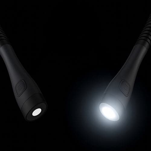LED-nakkelampe til læsning USB-C genopladelig 3 lysindstillinger grå