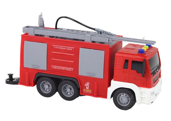 Paloauto perävaunulla 1:16 valo/ääni ja vesipumppu 45 cm