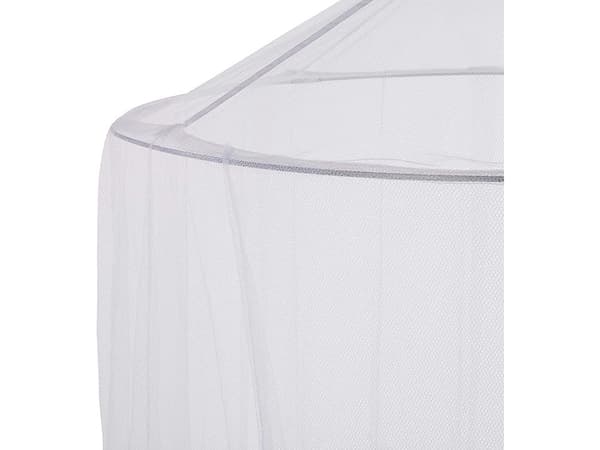 Myggnät över säng polyester mesh vit ring 60 cm höjd 220 cm