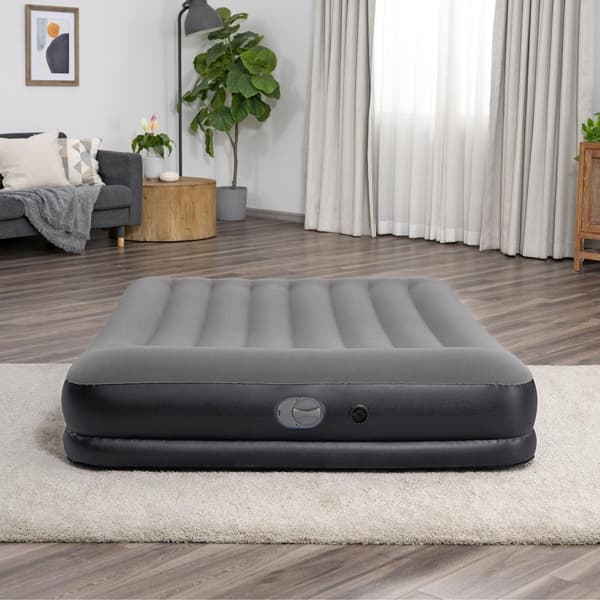 Dobbelt luftmadras 203x152x36 cm TriTech med USB-pumpe og pude