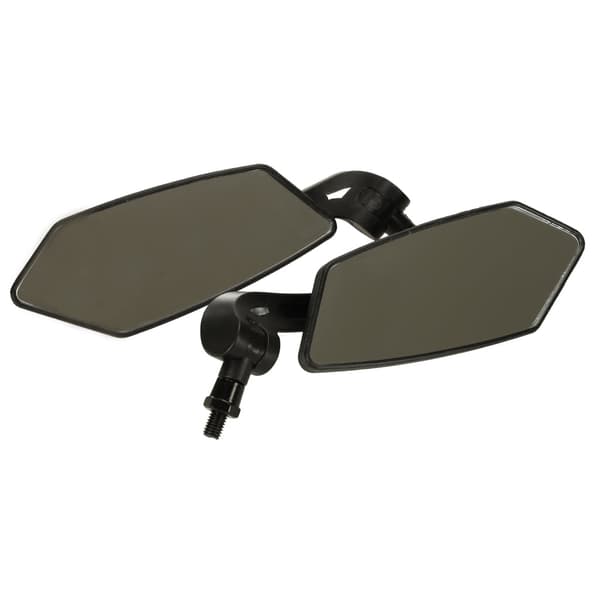 Pyöräpeili ohjaustankoon 360° säädettävä 15,5x6 cm 2-pack Black