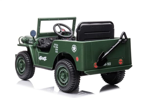 Elbil til børn 4x4 Battery Car JH-103 armygrøn