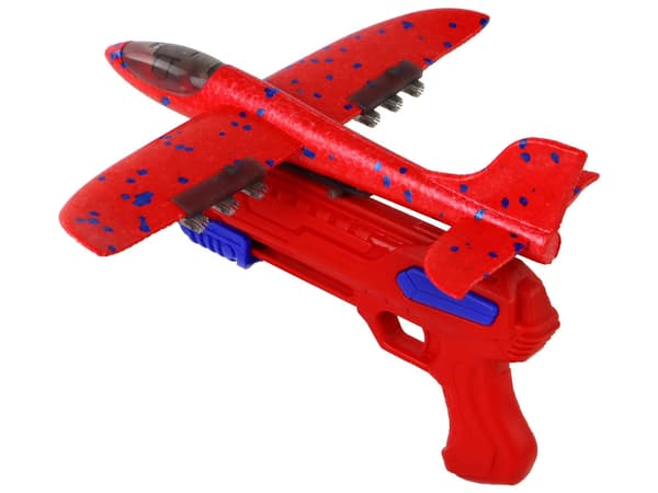 Såpbubbelpistol med flygplan 29 cm inkl bubbelvätska, barn 6+