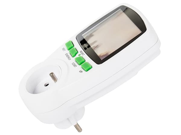 Wattmåler energimåler 230V 16A 3680W med baggrundsbelyst display