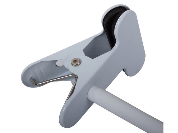 Skrivebordslampe LED med klemme USB 24 LED hvid/rosa