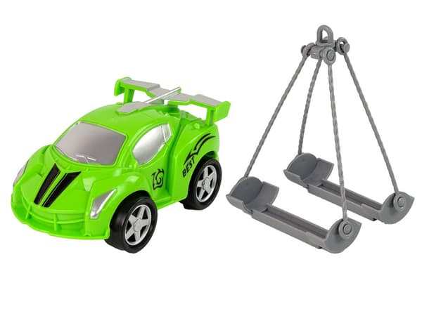 Leluhinausauto 1:16 äänellä/valolla + urheiluauto, vihreä, 3+ år