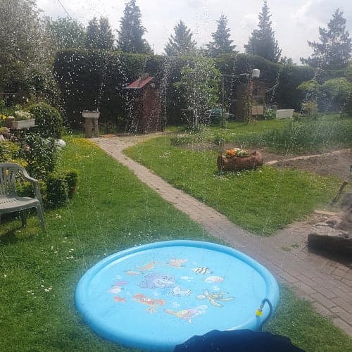 Vandsprinklermåtte 150 cm i PVC, tilslutning 1 tomme til haveslange