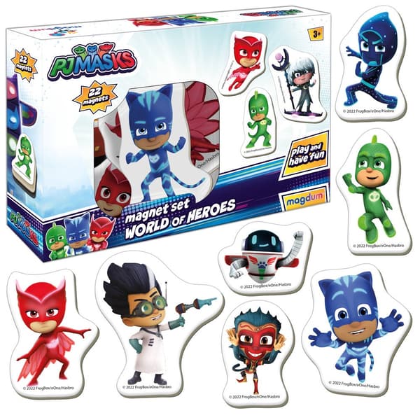 Magnetset för barn 22-pack tecknade figurer, från 3 år