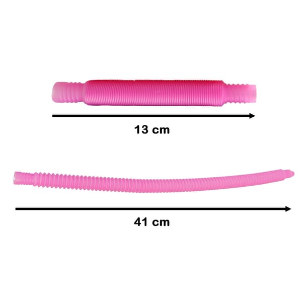 Sensoriske pop tubes udtrækkelige rør i plast 8-pak 13–41 cm