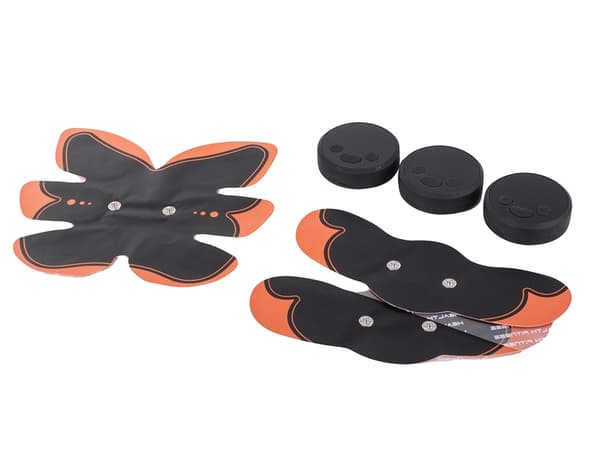 EMS muskelstimulator sæt med 6 programmer 9 niveauer 3 kontrolpaneler