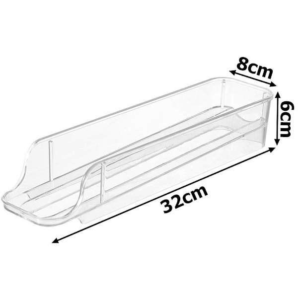 Äggbox för kylskåp 14 ägg, 2 stapelbara äggbrickor transparent