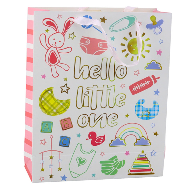 Barnpresentpåse Hello Little One 32x26x10 cm 1-pack