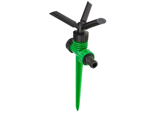 Pulserende sprinklerfordeler 360° 3-arm 26x10,5 cm grøn/sort