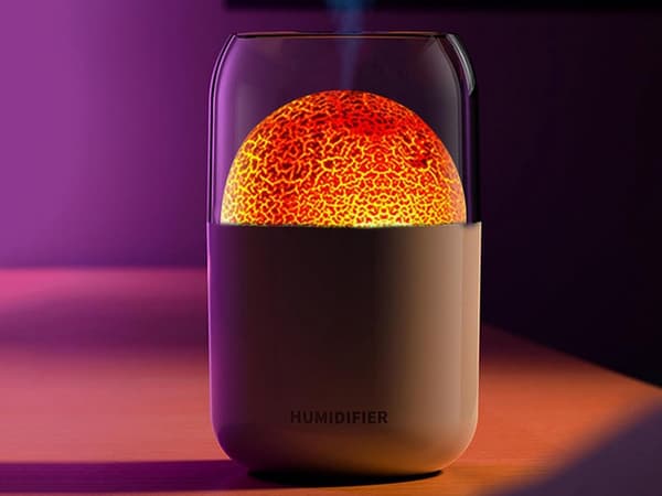 Ilmankostutin 300 ml aromaterapialla LED-valolla USB 14,5x8,5 cm