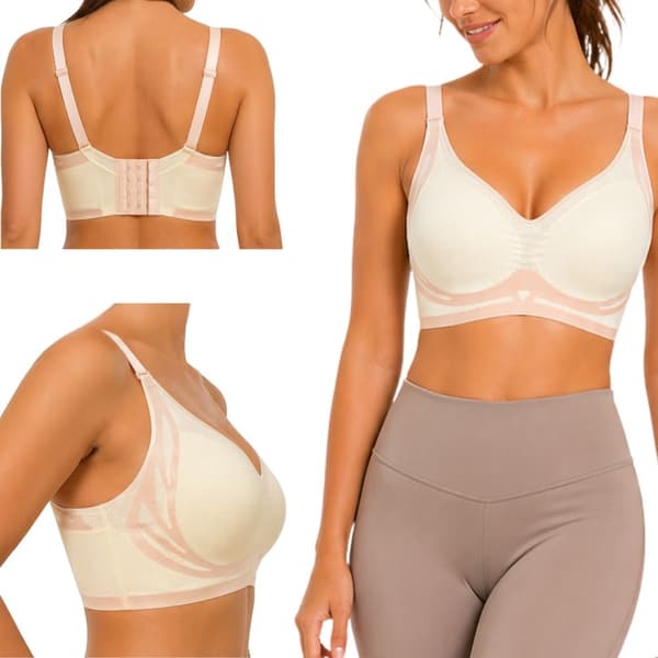 Urheiluliivit push-up-pehmusteilla nylon/spandex valkoinen koko L