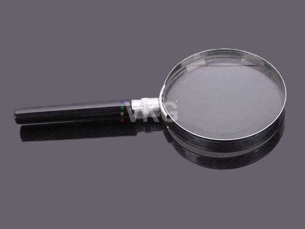 Förstoringsglas 75 mm glaslins 3x förstoring, 16,5 cm