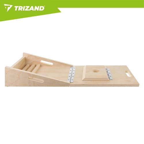 Justerbar slant board för vadstretch i trä 15-35° halkfri 150 kg