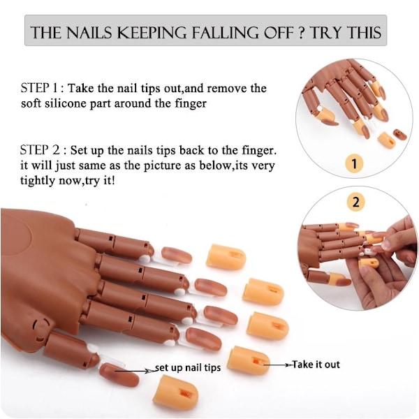 Nail training hand - Practice hand