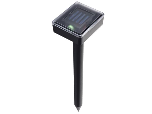 Solcellsdriven mullvads- och sorkavskräckare 37 cm 400–1000 Hz