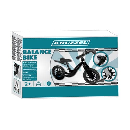 Balancecykel 12 tommer magnesiumramme 2,6 kg til børn 2+ år sort