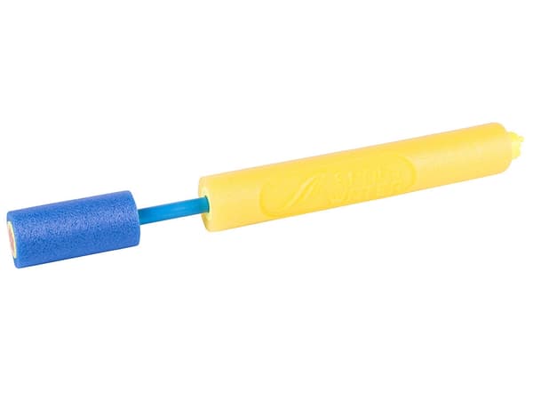 Vattenpistol i skum med pump 100 ml 44 cm gul/blå