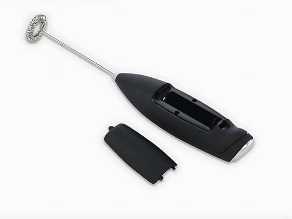 Mælkeskummer batteridrevet med stativ 24 cm sort