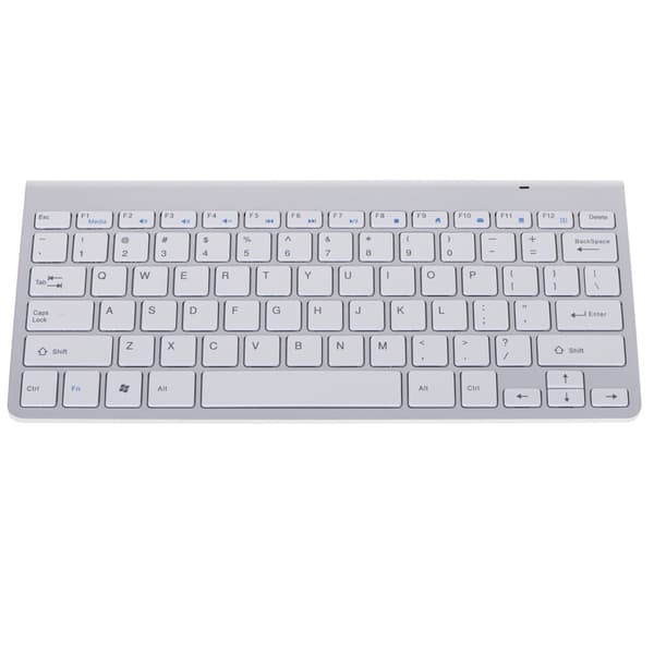 Langaton näppäimistö 2.4GHz USB hopea Smart TV/PC/Mac/Android