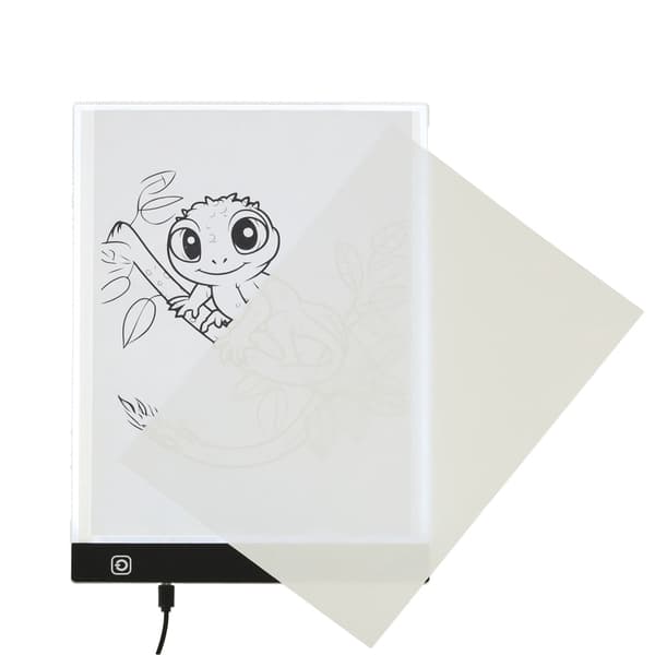 A4 lysbord LED-tegneplade 3 lysindstillinger USB, 33,5x23,5 cm