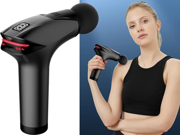 Hierontapistooli 8 tasoa 5 hierontapäätä USB-C 30 W
