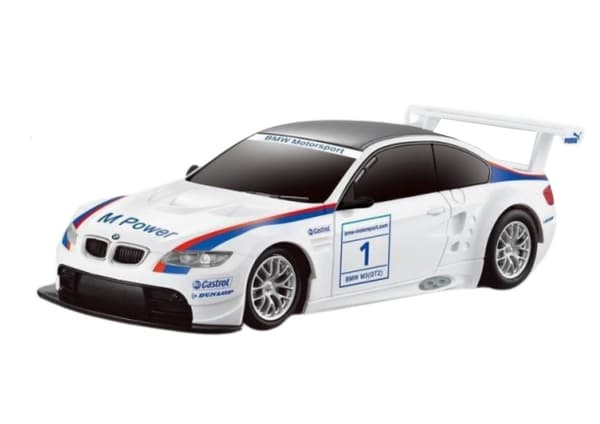 Radiostyrd bil BMW M3 GT2 2,4 GHz vit 29 cm