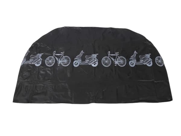 Cykelovertræk plast sort 200x105 cm vandafvisende UV-beskyttelse