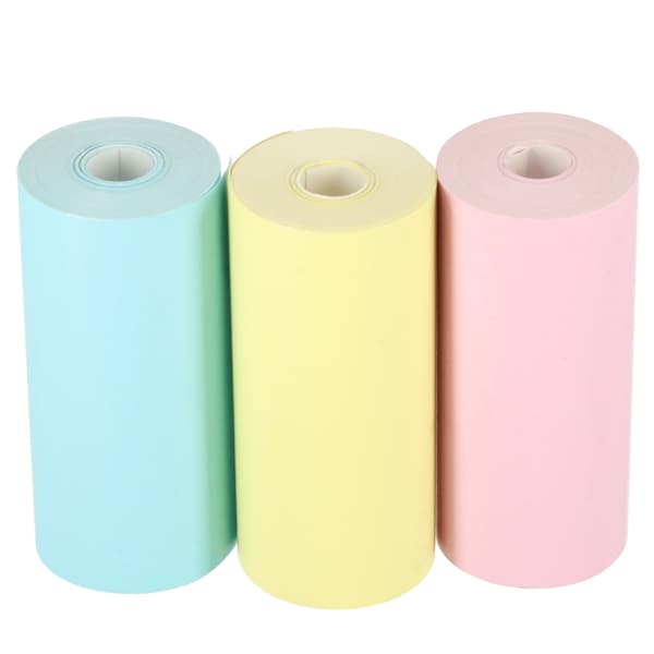 Termiset paperirullat kameraprinteriin 3-pack 5,7 cm x 3 m BPA-vapaa Multicolor