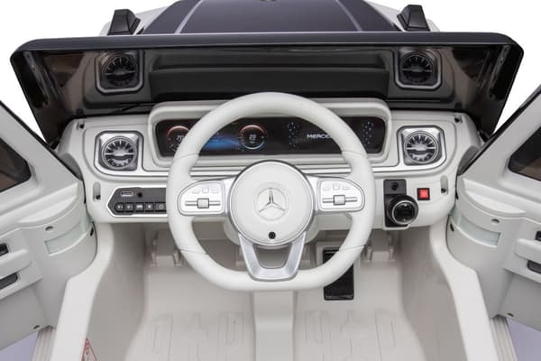 Batteridriven elbil för barn Mercedes EQG 4x4 vit