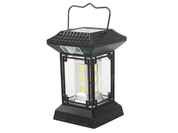 Solcellelampe 1200 lm med bevægelses-/skumringssensor 60 LED USB-C
