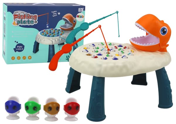 Magnetinen dinosaurus-kalapeli 26 kalaa ja 2 onkea, 3+ vuotta